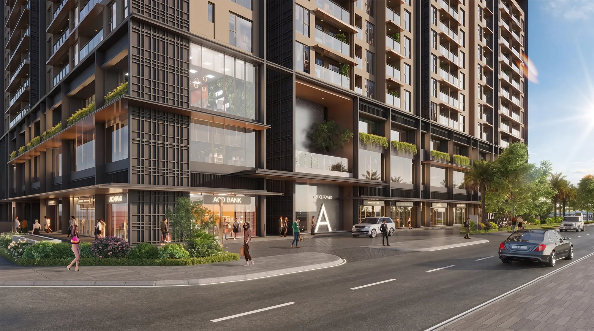 Phối cảnh Shophouse khổi đế tại Vinhomes Global Sportia Phối cảnh Shophouse khổi đế tại Vinhomes Global Sportia